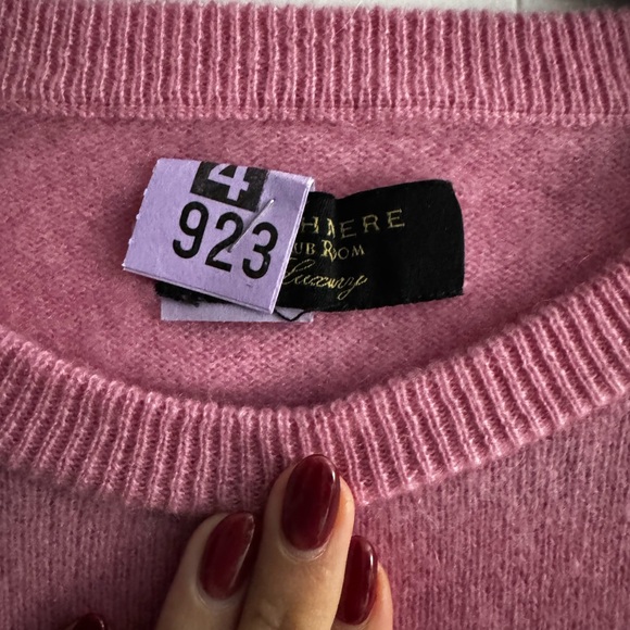 Club Room Men’s Cashmere Sweater In Pink - Picture 3 of 3